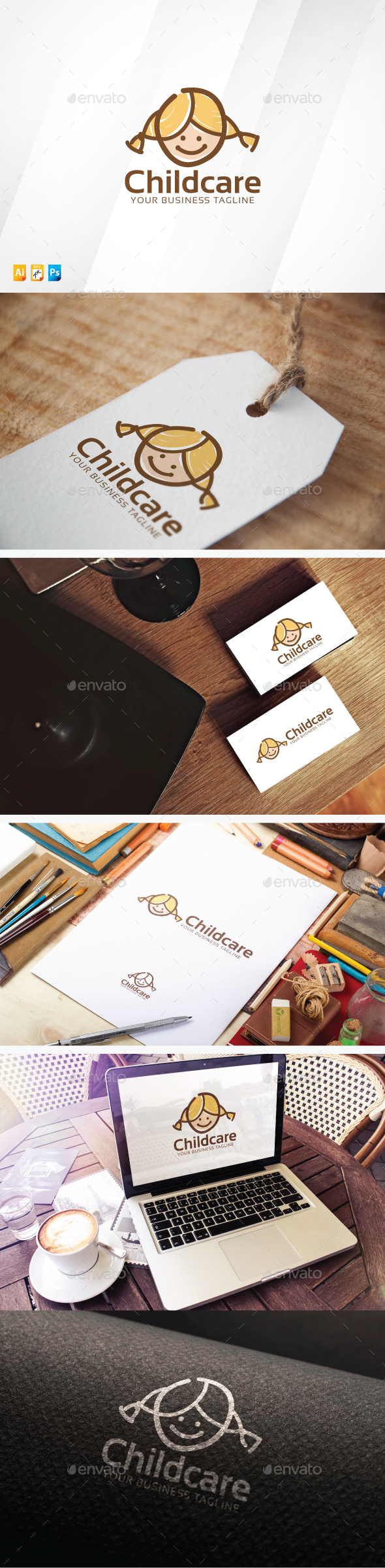 Childcare - Humans Logo Templates