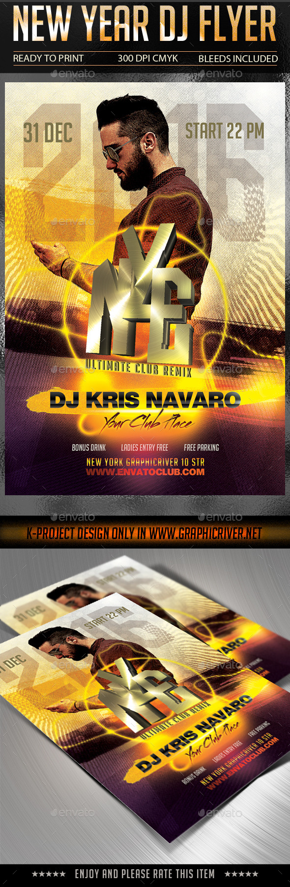 New Year DJ Flyer - Clubs & Parties Events