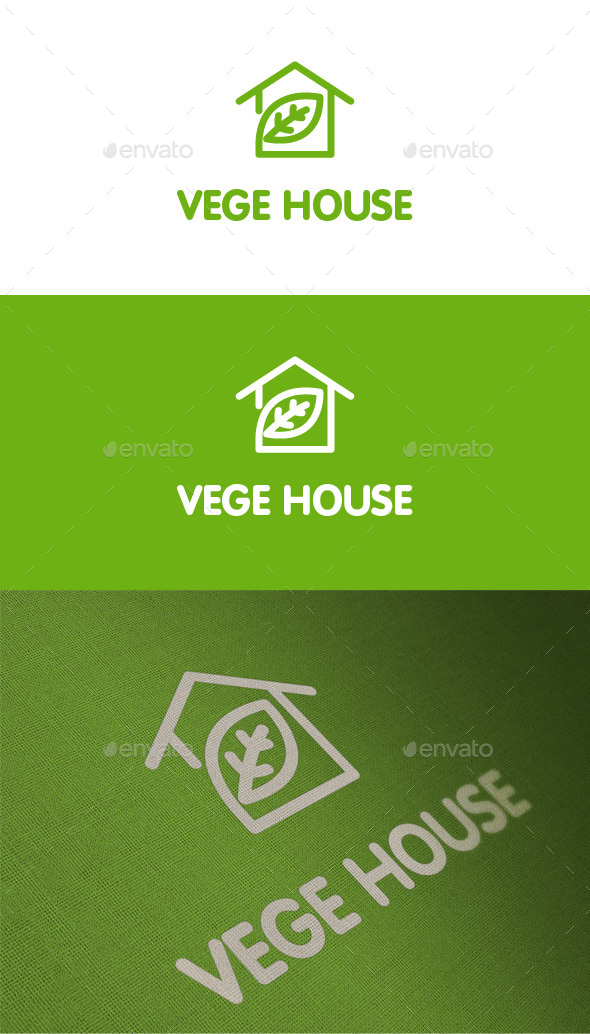 Vege House - Nature Logo