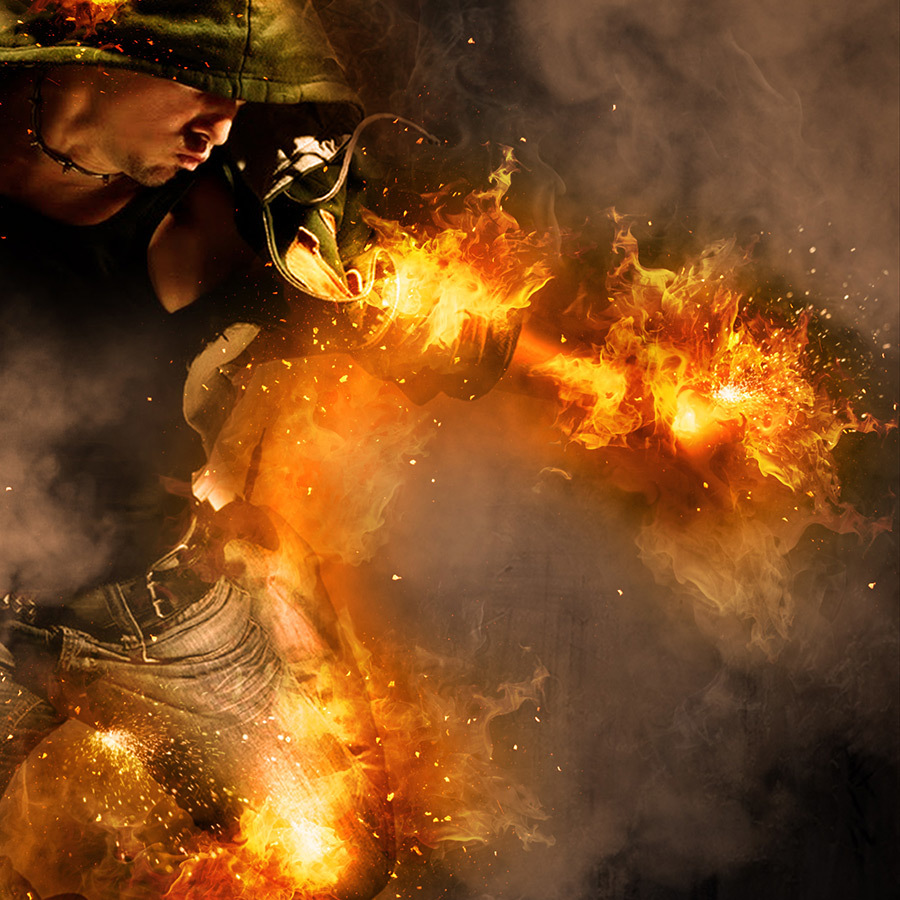 download afterburn photoshop action