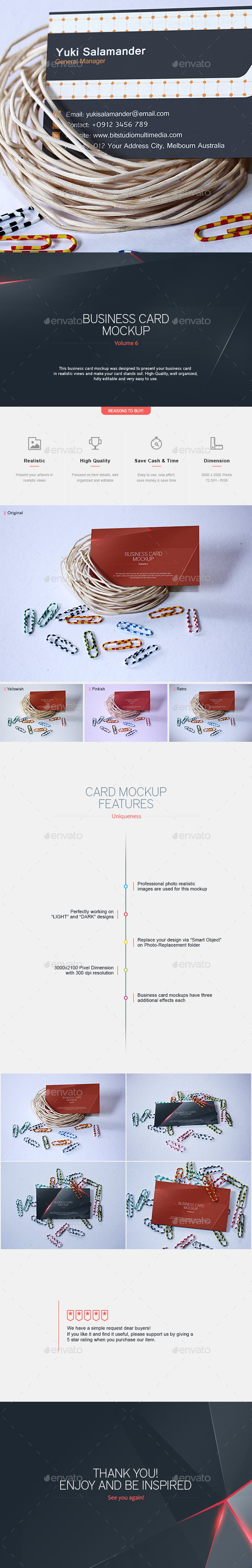 Business Card Mock-Up V.6 - Business Cards Print
