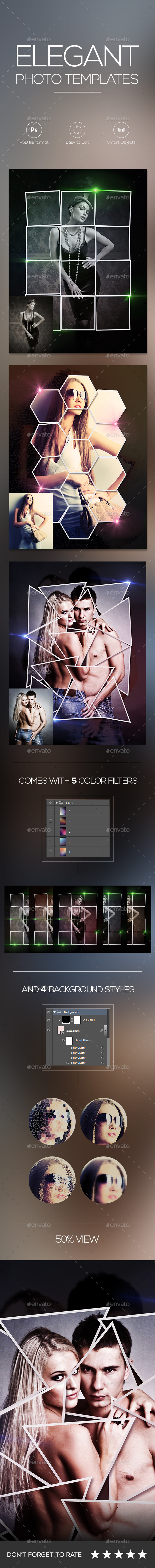 Elegant Collage Photo Template - Photo Templates Graphics