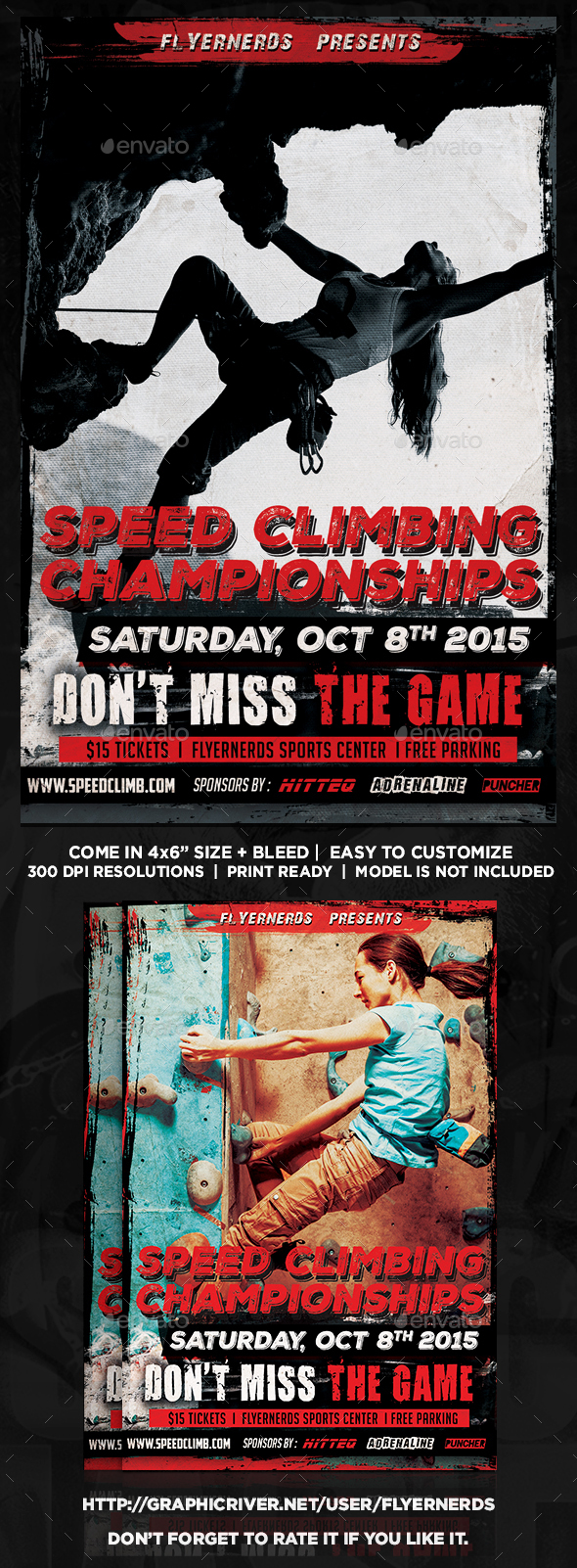 Speed Climbing Championships Sports Flyer - Sports Events