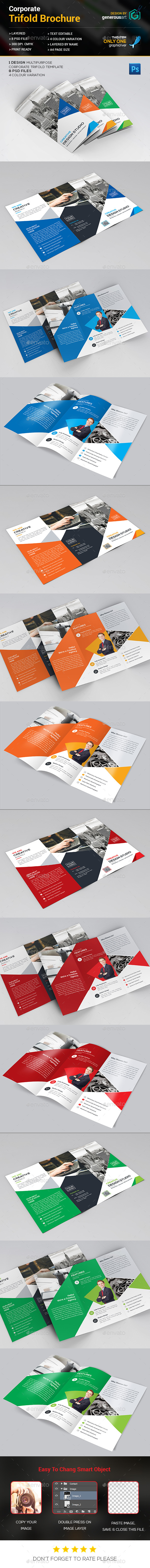 Dynamic Trifold Brochure - Corporate Brochures