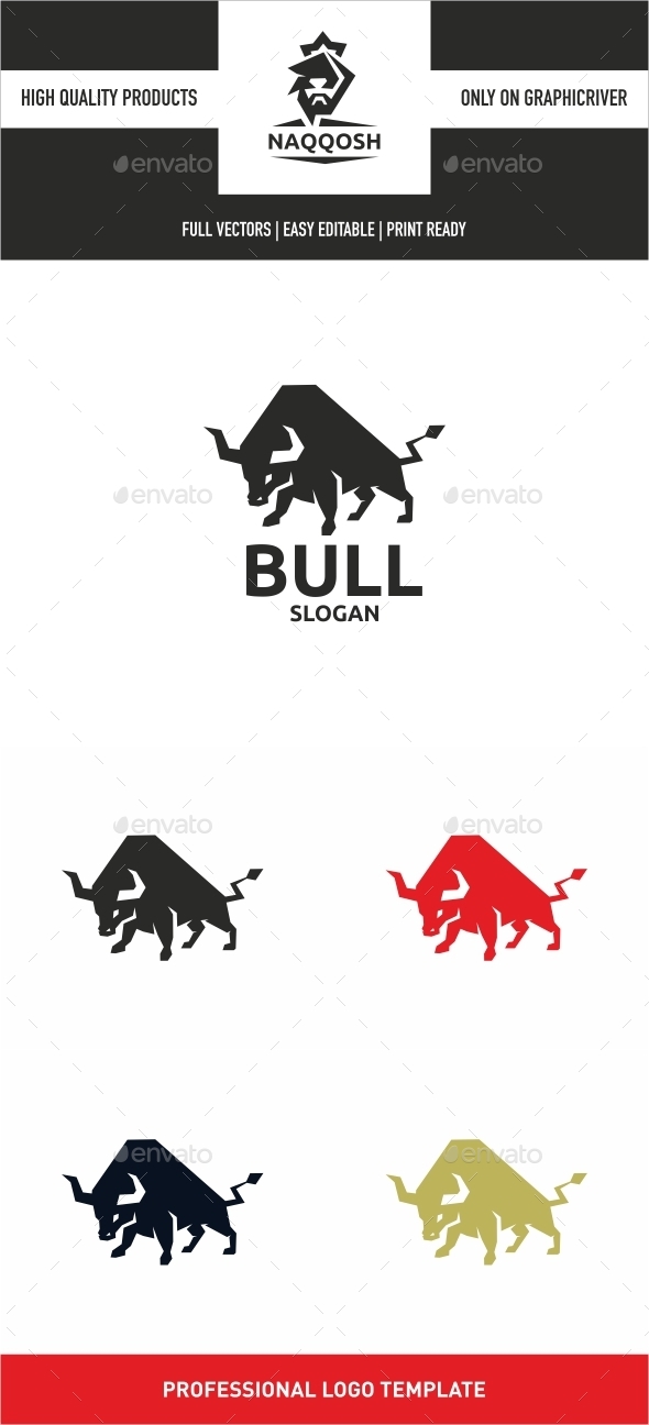 Bull - Animals Logo Templates