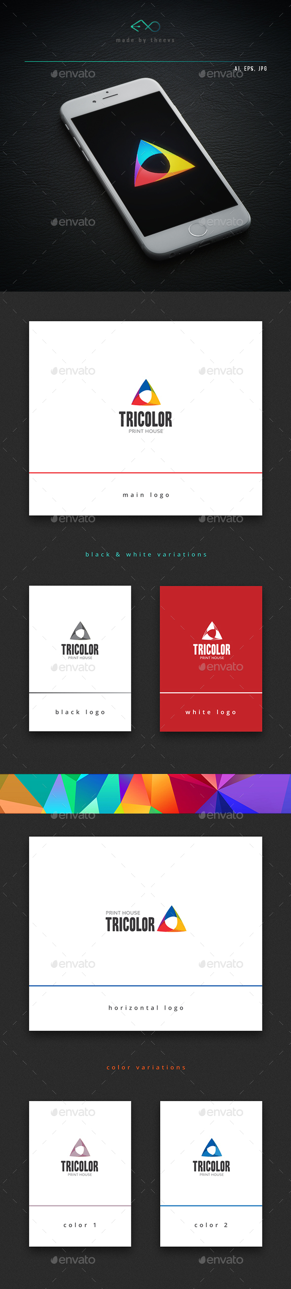 Tricolor - Vector Abstract