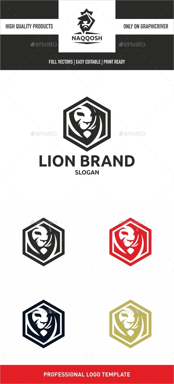 Lion Brand - Animals Logo Templates