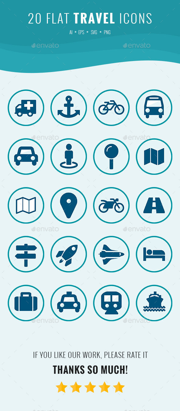 Travel Icons Set - Icons