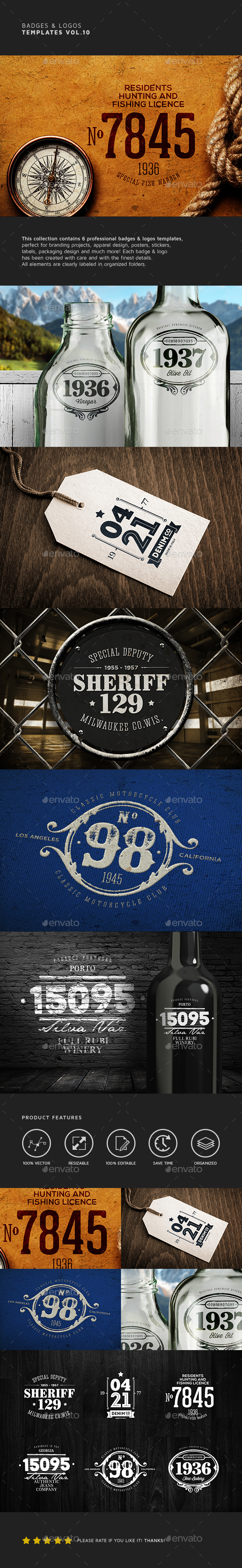 Badges & Logos Vol.10 - Badges & Stickers Web Elements