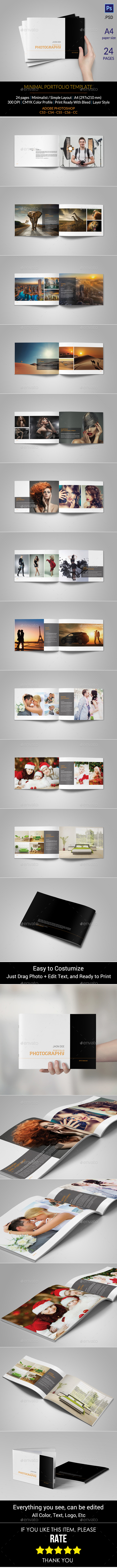 Portfolio Photographer - Photo Albums Print Templates