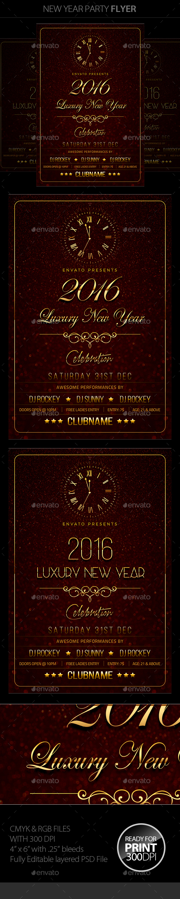 New Year Party Flyer - Clubs & Parties Events