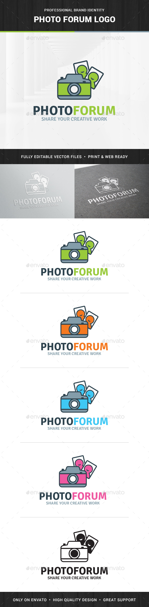 Photo Forum Logo Template - Objects Logo Templates