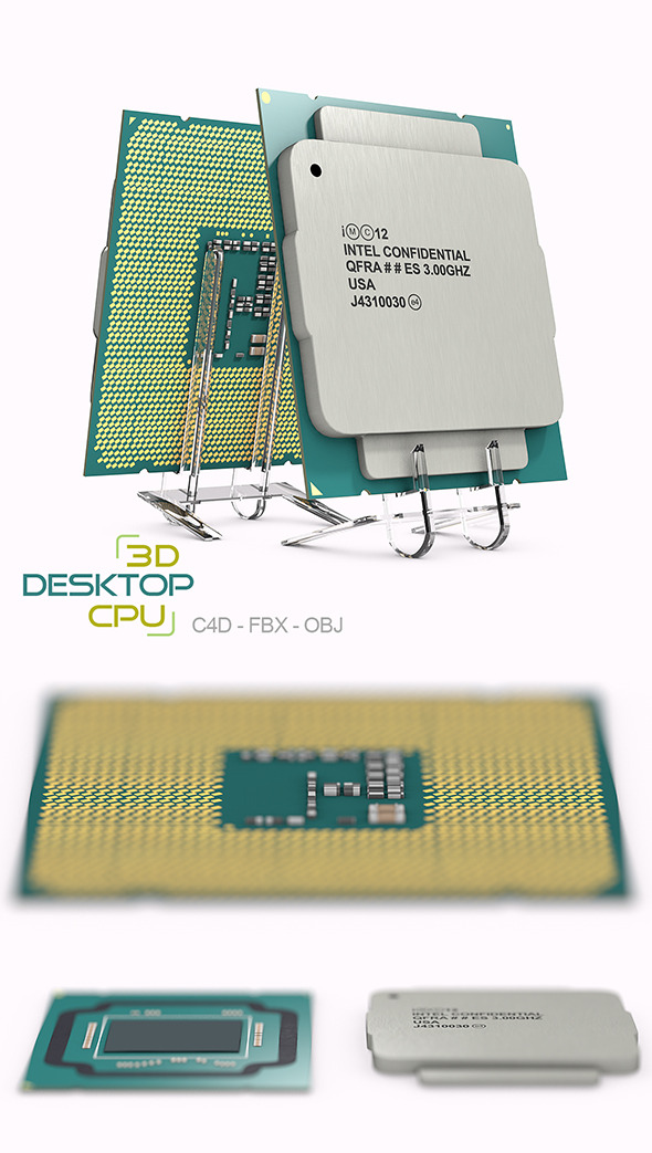 Desktop Processor 3D - 3Docean 13723716