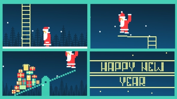 Happy New Year 8 Bit