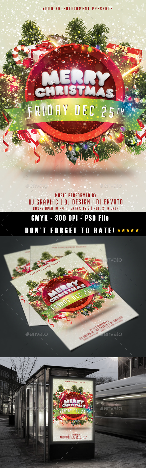 Merry Christmas flyer v2 - Holidays Events