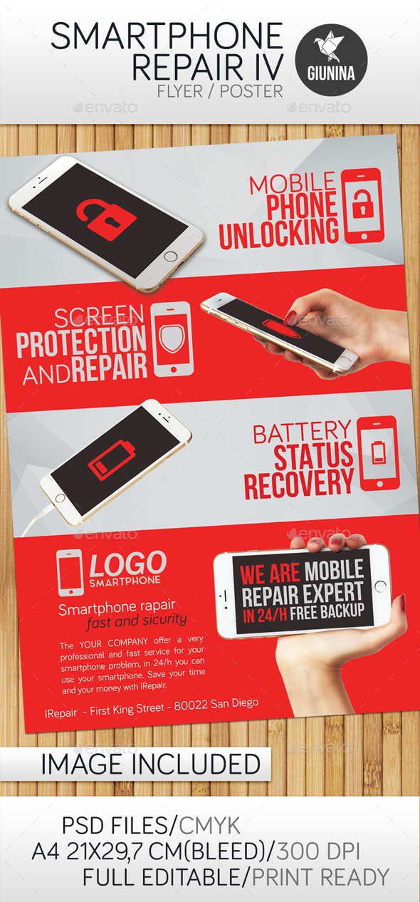 Smartphone Repair 4 Flyer/Poster by Giunina | GraphicRiver