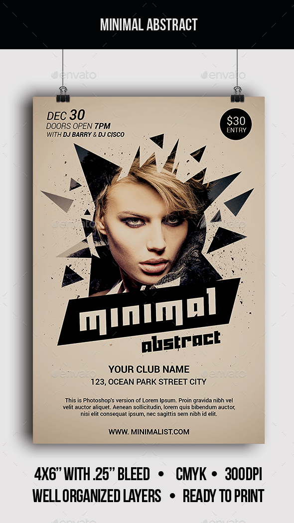 Minimal Abstract - Flyer - Clubs & Parties Events