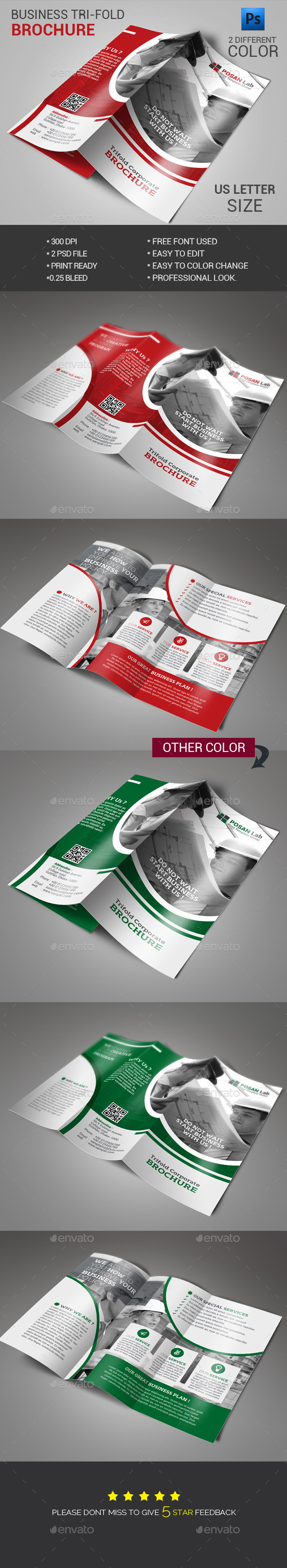 Corporate Engineering Trifold Brochure - Brochures Print Templates