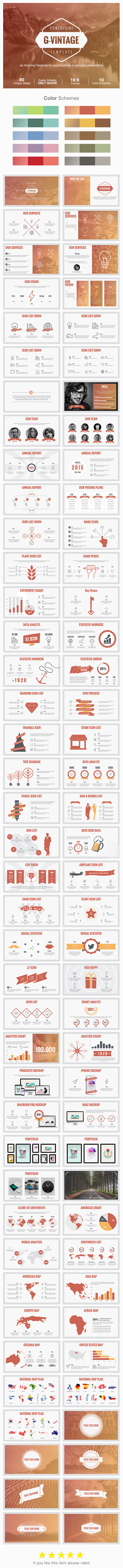 G-Vintage Presentation - Business PowerPoint Templates