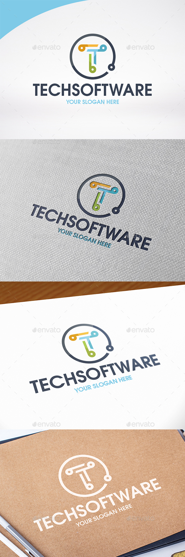 Technology Letter T Logo Template - Letters Logo Templates