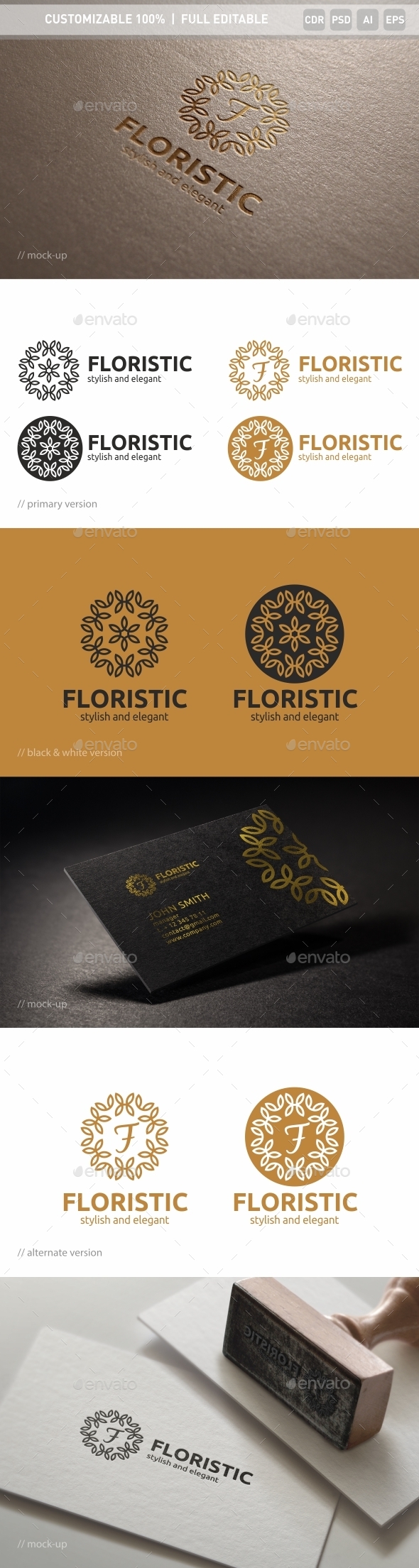 Floristic Logo Template - Objects Logo Templates
