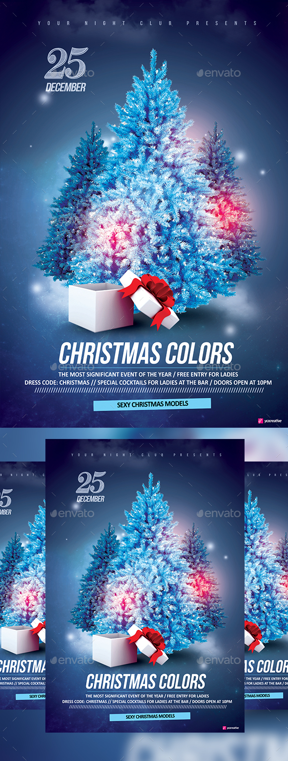 Christmas Colors - Events Flyers
