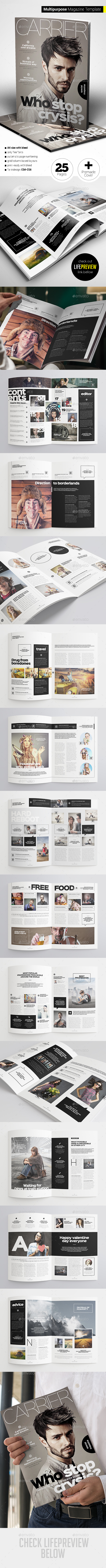 Magazine Template - Magazines Print Templates