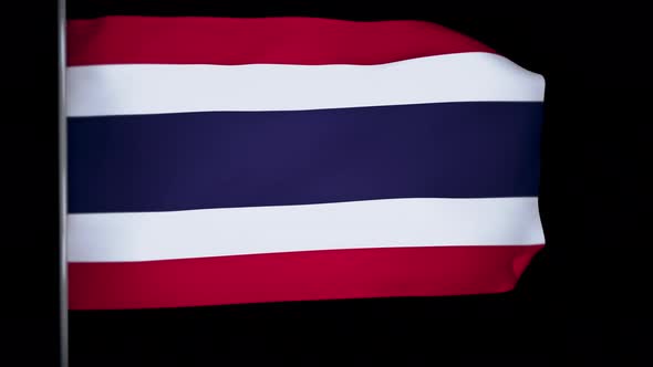 Thailand Flag Animation 4k