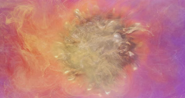 Ink Water Splash Color Smoke Cloud Orange Pink alt