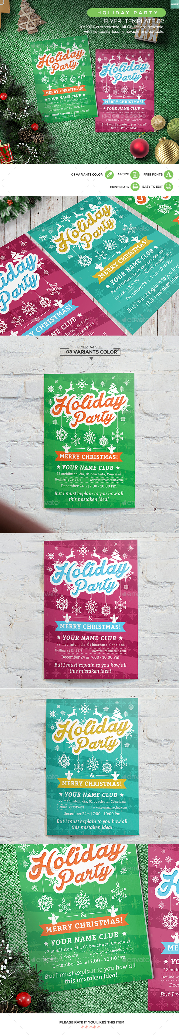 holiday party flyer