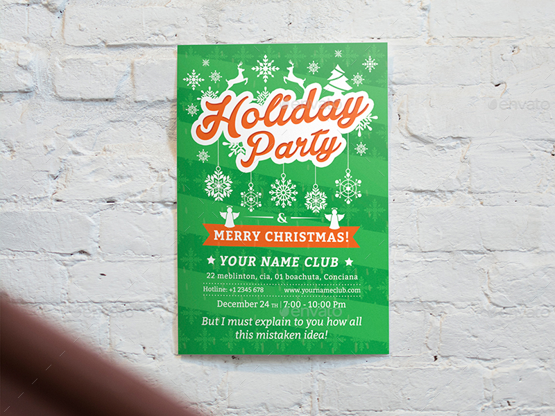 holiday poster template