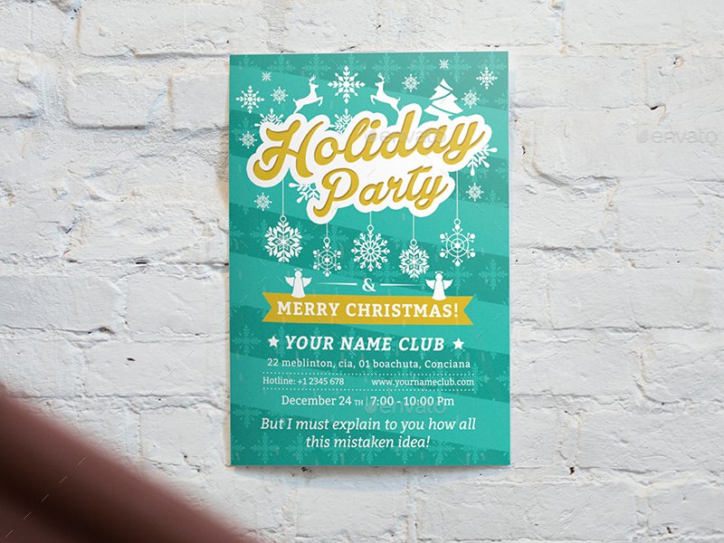 holiday party flyer
