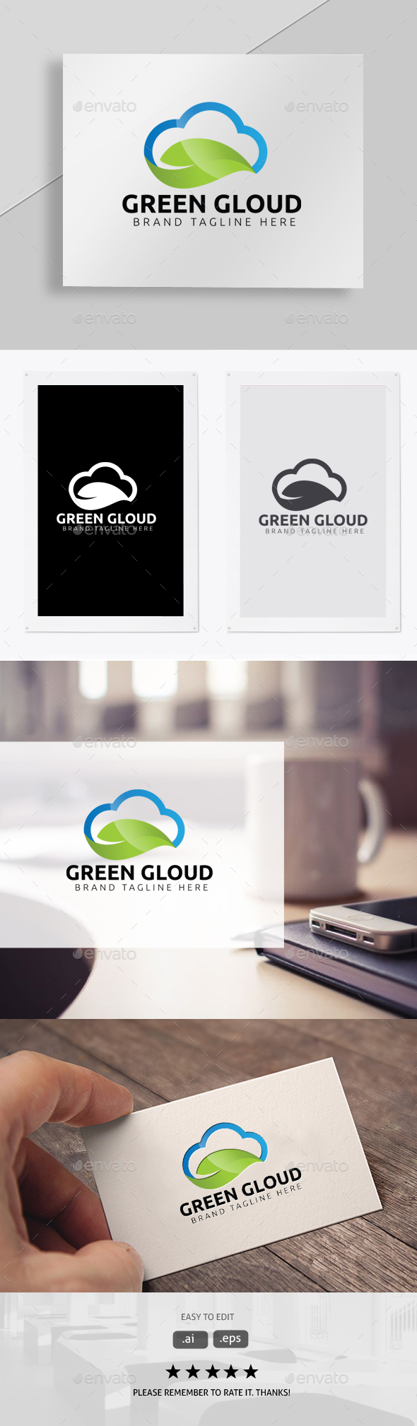 Green Cloud - Symbols Logo Templates
