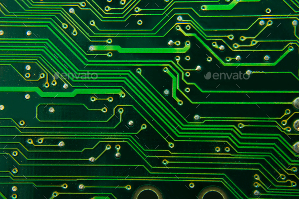 Computer motherboard circuit - Stock Photo - Images