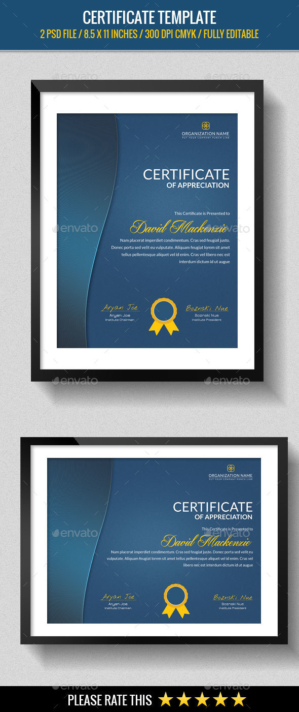 Multipurpose Certificates Template - Certificates Stationery
