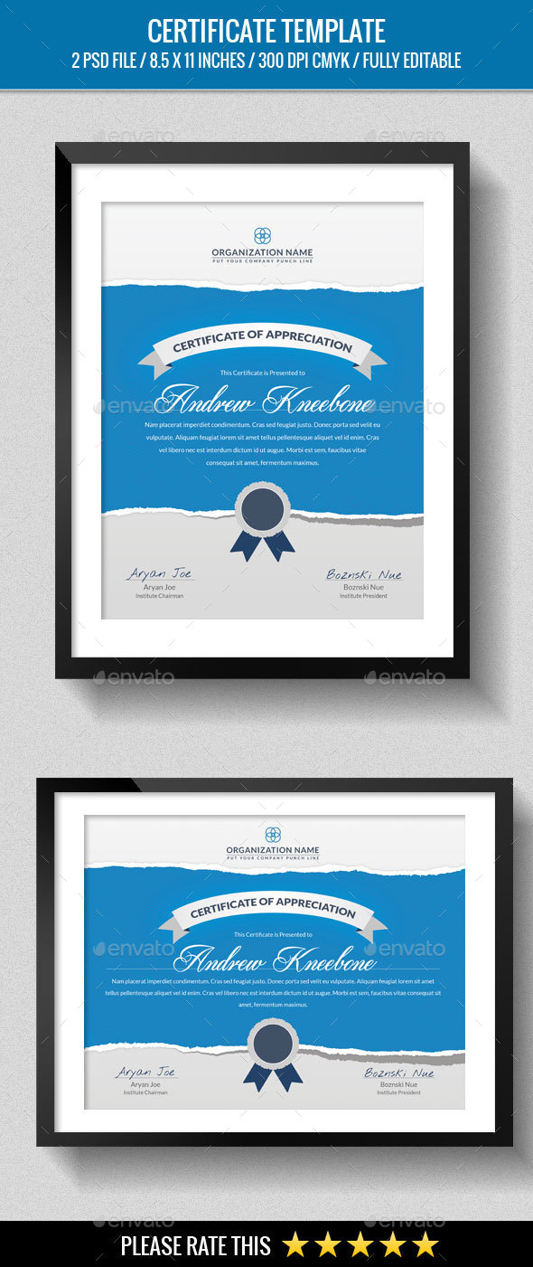 Multipurpose Certificates Template - Certificates Stationery