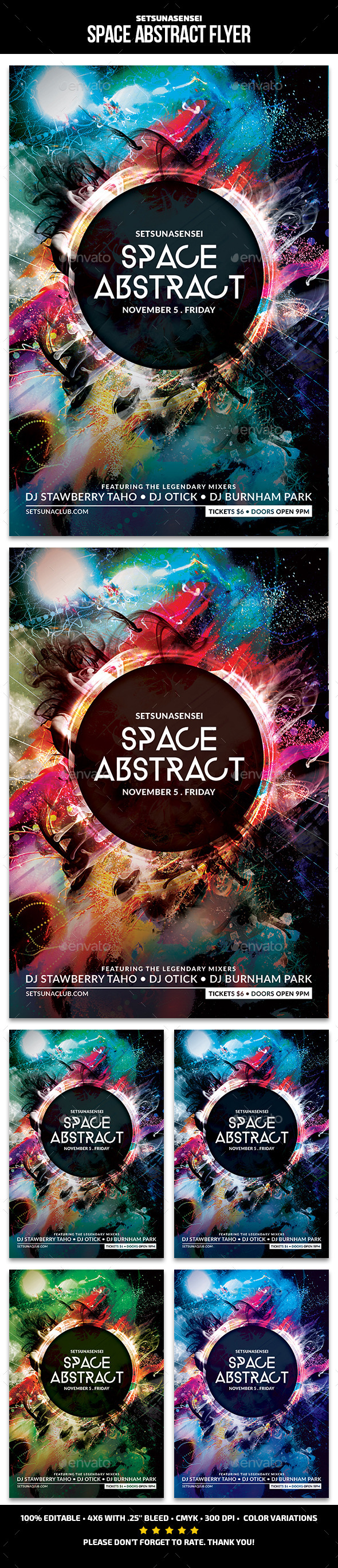 Space Abstract Flyer - Clubs & Parties Events