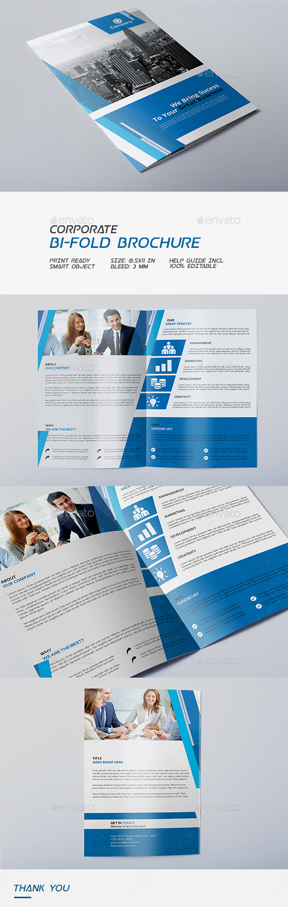Corporate Bi-fold Brochure - Corporate Brochures