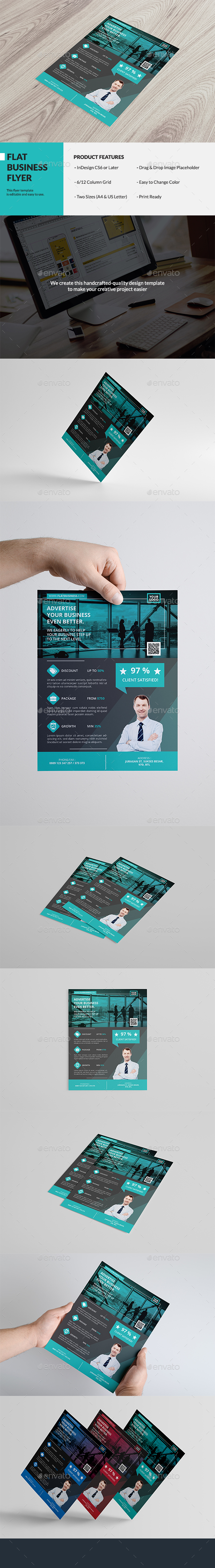 Flat Business Flyer - Corporate Flyers