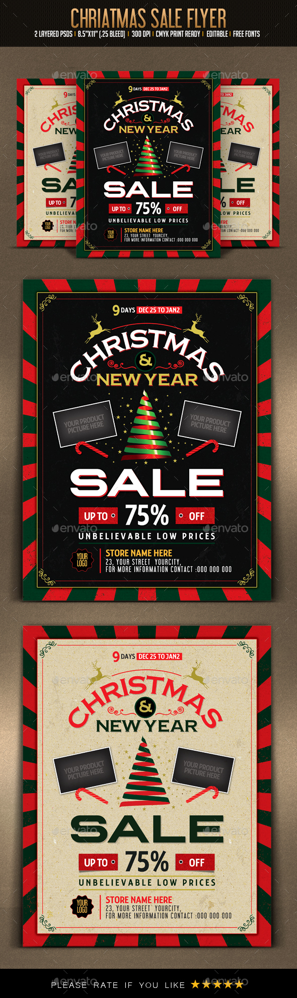 Christmas Sale Flyer - Flyers Print Templates