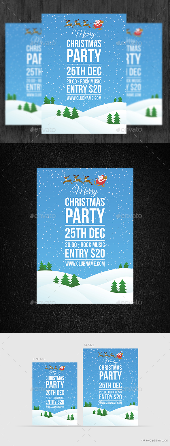 Merry Christmas Party Flyer - Clubs & Parties Events