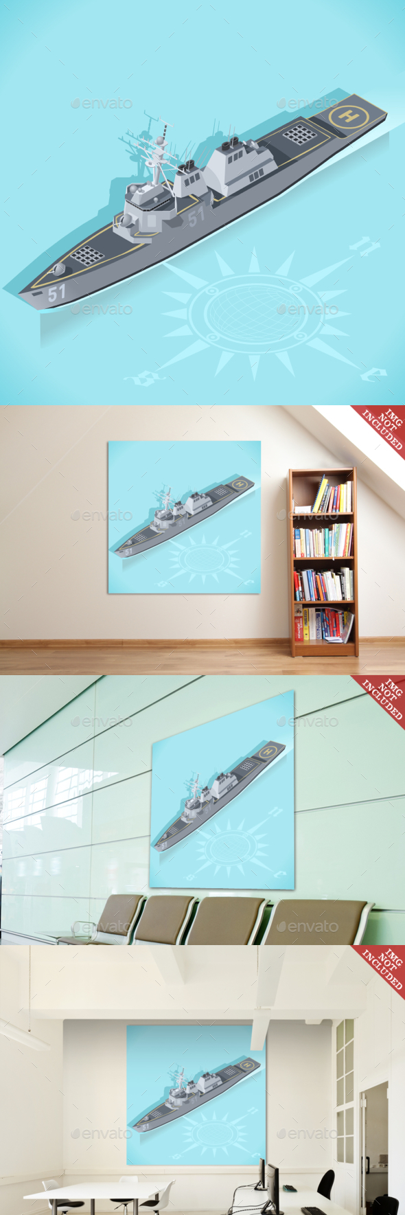 Destroyer 01 Vehicle Isometric - Objects Vectors