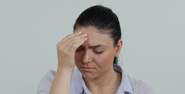 Woman with Subtle Headache