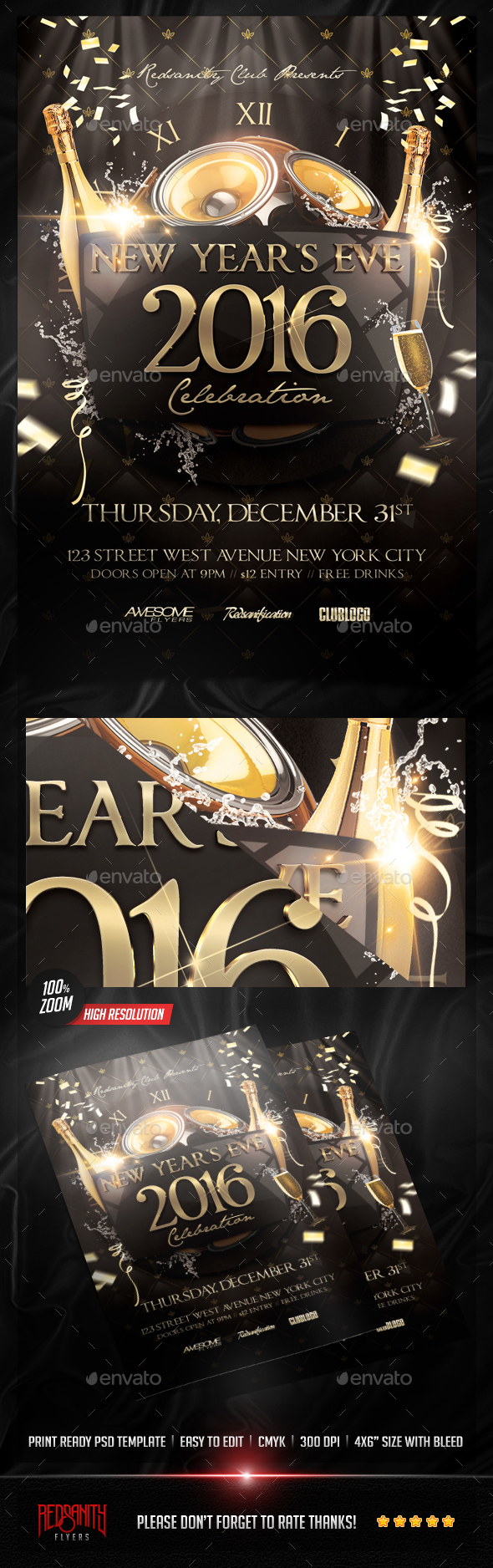 NYE Celebration Flyer - Events Flyers