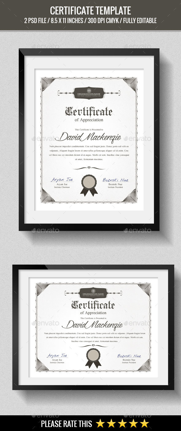 Multipurpose Certificates Template - Certificates Stationery