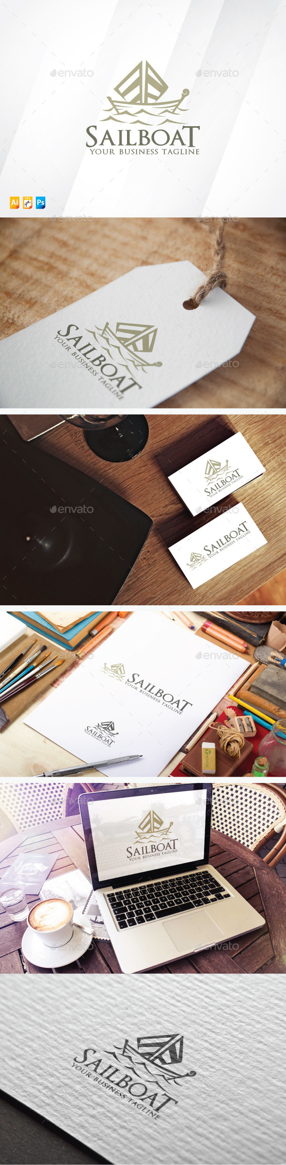 Sailboat - Objects Logo Templates