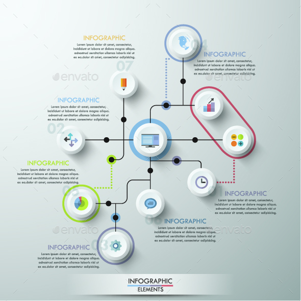 Modern Infographics Circle Template