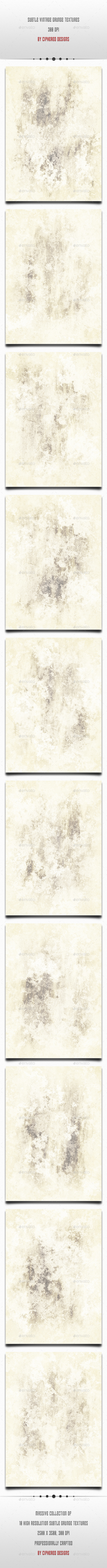 Subtle Vintage Grunge Textures - Industrial / Grunge Textures