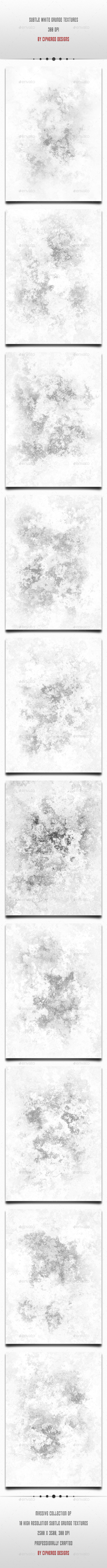 Subtle White Grunge Textures - Industrial / Grunge Textures