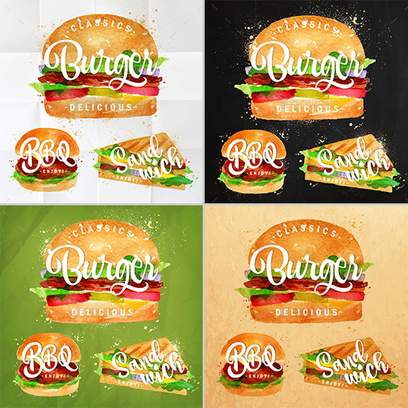 Fast Food Burgers - Food Objects